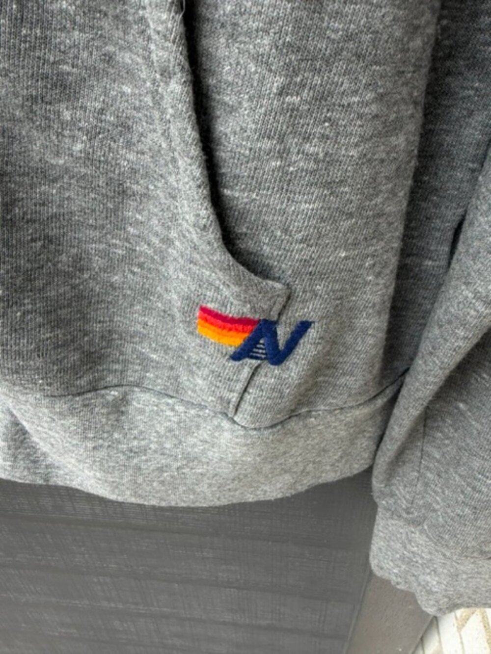 Aviator Nation 5-Stripe Zip Hoodie Sz S - Picture 4 of 6